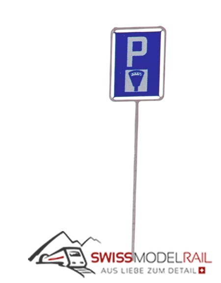 Schild Parkuhr ältere Ausführung beiseitig bedruckt (1 Stück) Neuheit 2026