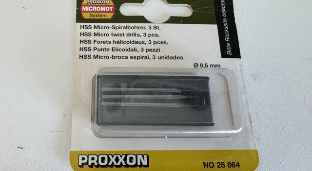 Proxxon Micro Spiralbohrer, 3 St 0.5mm