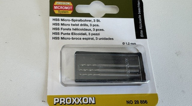 Proxxon Micro Spiralbohrer, 3 St 1.2mm