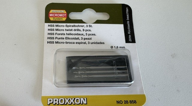 Proxxon Micro Spiralbohrer, 3 St 1.6mm