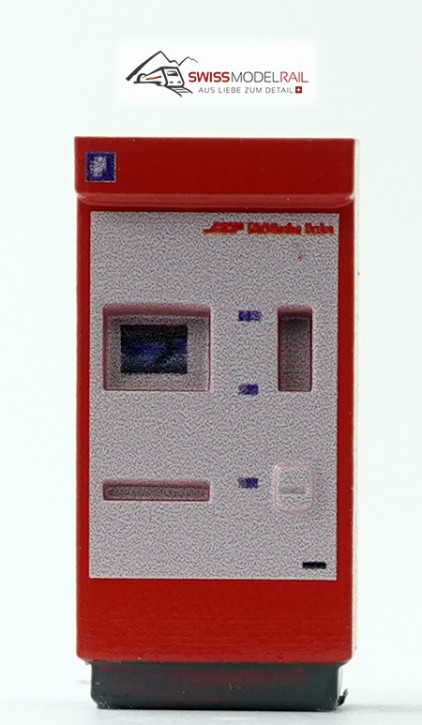 Billettautomat rot (RhB und andere) H0 Typ sPOS