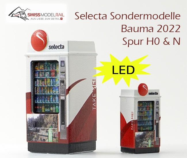 Warenautomat Selecta Sondermodell Bauma 2022 H0 & N