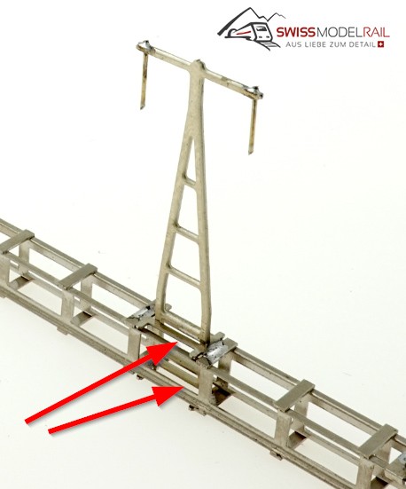 Halter für Tragwerk (Freileitung, Hänger) 2 Sets