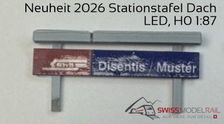 Beleuchtung für Stationstafel mit LED,Dachmontage, Bausatz Neuheit 2026