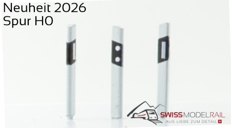 Strassenpfosten Begrenzungspfähle Schweiz (H0) Neuheit 2026