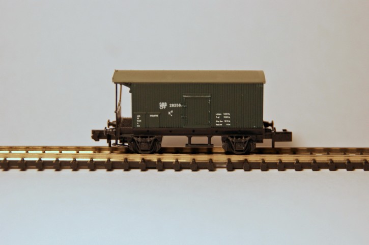 SBB Gklm Gedeckter Güterwagen grün SBB Gklm Gedeckter Güterwagen grün