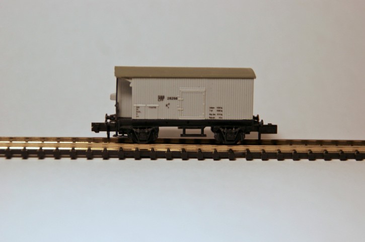 SBB Gklm Gedeckter Güterwagen mit Bremserhaus grau SBB Gklm Gedeckter Güterwagen mit Bremserhaus grau