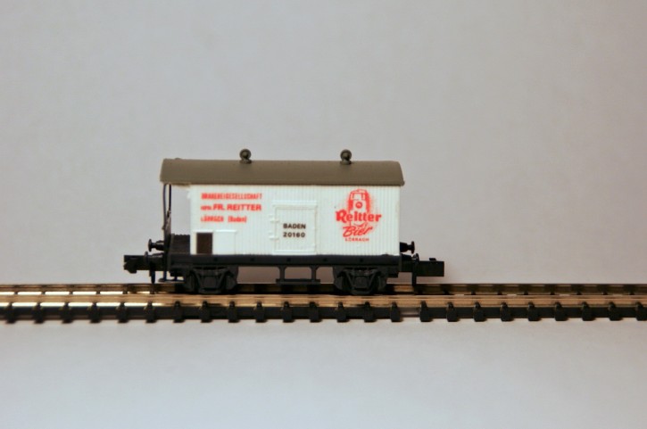 SBB Bierwagen Reiterbräu weiss ohne Sonnendach SBB Bierwagen Reiterbräu weiss ohne Sonnendach