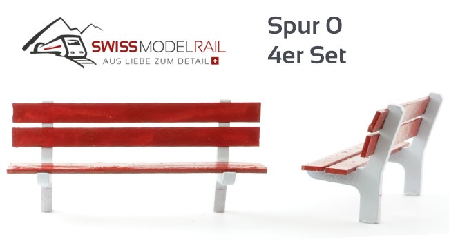 Wanderweg Bänke Schweiz Spur 0 (4er Set) Neuheit 2023