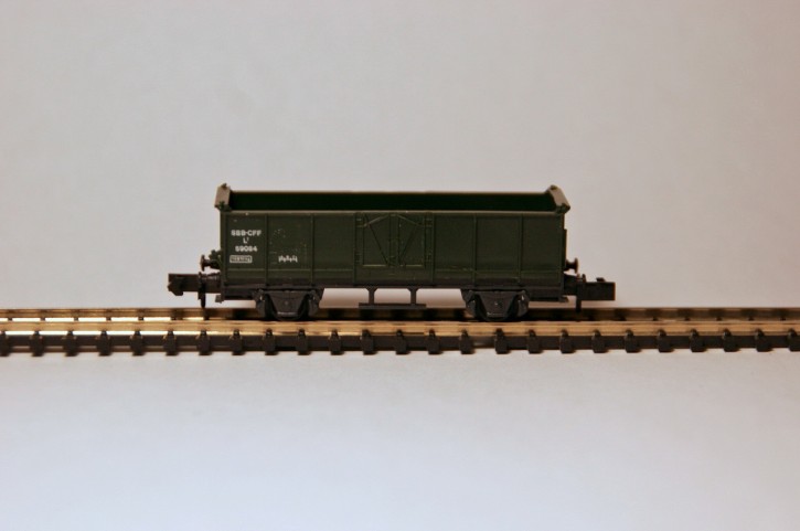 SBB Güterwagen L7 grün unbeladen SBB Güterwagen L7 grün unbeladen