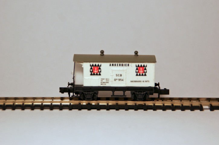 SBB Bierwagen ANKER weiss mit Bremserhaus SBB Bierwagen ANKER weiss mit Bremserhaus