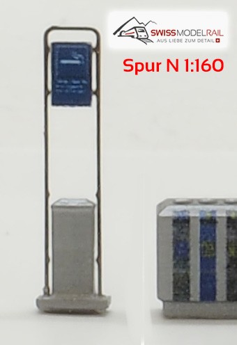 Aschenbecher SBB modern (Spur N)
