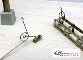 Fahrleitungsmast Abspannung Set SBB