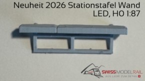 Beleuchtung für Stationstafel mit LED, Wandmontage, Bausatz Neuheit 2026