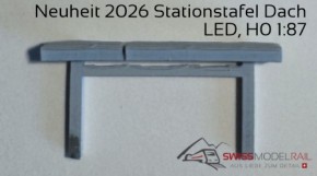 Beleuchtung für Stationstafel mit LED,Dachmontage, Bausatz Neuheit 2026