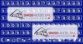 Sektorentafel / Perron Schilderbogen (Gleis 5-9) Klebebogen