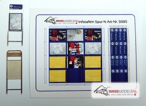 Infoständer Fahrplan SBB (2 Stück, Spur N)