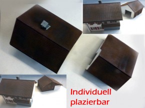 Bauernhaus mit Stall Fertigmodell (H0)